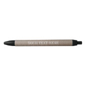 Elegant burlap design promo pen met aangepaste tek (Voorkant)