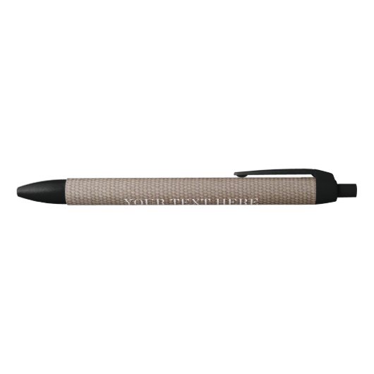 Elegant burlap design promo pen met aangepaste tek (Bovenkant)