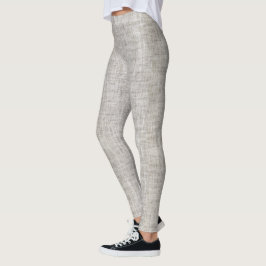 Elegant Burlap Patroon Leggings