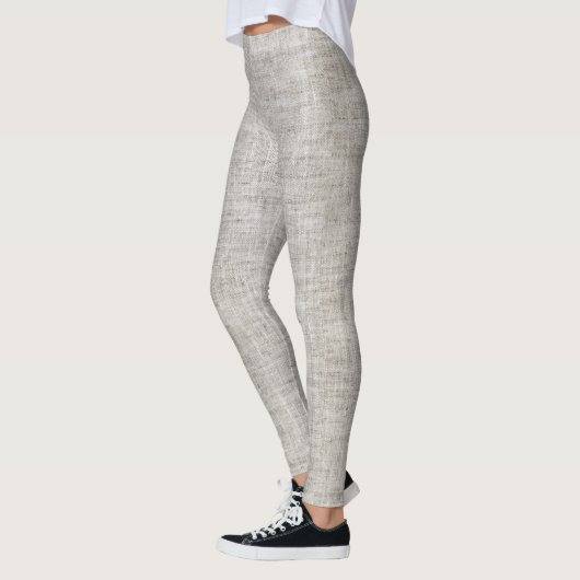 Elegant Burlap Patroon Leggings (Links)