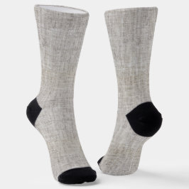 Elegant Burlap Pattern Socks Sokken