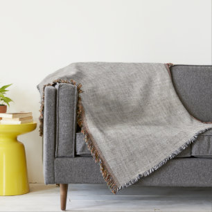 Elegant Burlap Pattern Throw Blanket Deken