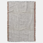 Elegant Burlap Pattern Throw Blanket Deken (Voorkant Verticaal)