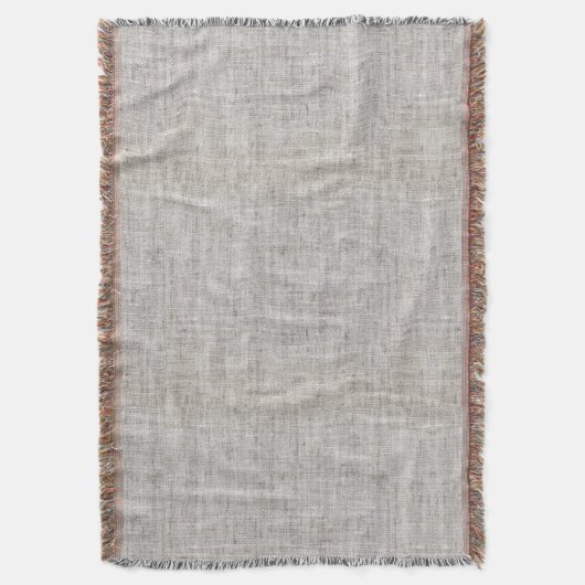 Elegant Burlap Pattern Throw Blanket Deken (Voorkant Verticaal)