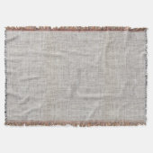 Elegant Burlap Pattern Throw Blanket Deken (Voorkant)