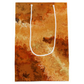 Elegant Burled Hout-Faux Bois  Medium Cadeauzakje (Achterkant)