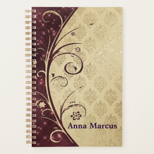 "Elegant Burnt Henna" Persoonlijk Planner (Voorkant)
