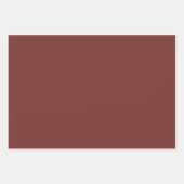 Elegant Burnt Sinaasappel Rust Cream Floral Inpakpapier Vel (Voorkant 3)