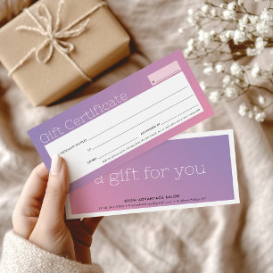 ELEGANT business beauty salon paarse roze ombre