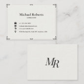 Elegant Business Card | Modern Design 3.5" × 2.5" Visitekaartje (Voorkant / Achterkant)