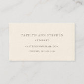 Elegant Business Card Visitekaartje (Voorkant)