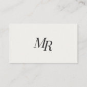 Elegant Business Card Visitekaartje (Achterkant)