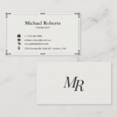 Elegant Business Card Visitekaartje (Voorkant / Achterkant)