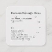 Elegant Business Company Logo Formal Lichtgrijs Vierkante Visitekaartje (Voorkant)