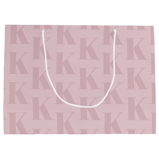 Elegant Business Custom Logo | Monogram Winkelen Groot Cadeauzakje (Achterkant)