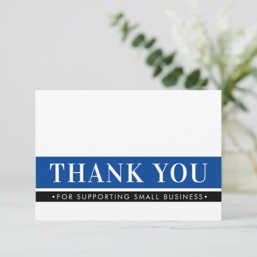 ELEGANT BUSINESS DANK U bestelling invoegen konink Bedankkaart (Staand voorkant)