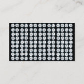 Elegant Business Faux Diamonds Visitekaartje (Achterkant)