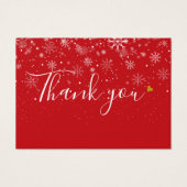 Elegant Business Gift Certificate Script Bedankt Visitekaartje (Voorkant)