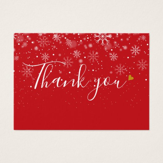 Elegant Business Gift Certificate Script Bedankt Visitekaartje (Voorkant)