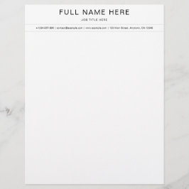 Elegant Business Letterhead with Contact Informati Briefhoofd
