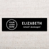 Elegant Business Logo Black Naamplaatje