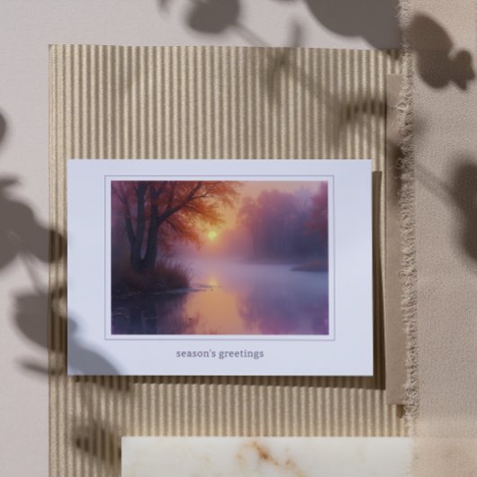 Elegant Business Logo Corporate Holiday Card Feestdagen Kaart