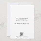 Elegant Business logo QR code Corporate Christmas Feestdagenkaart (Achterkant)