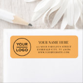 Elegant Business Logo Return Address Etiket (Insitu)