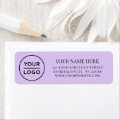 Elegant Business Logo Return Address Etiket (Insitu)