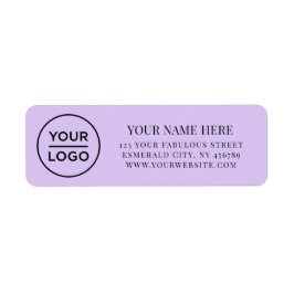 Elegant Business Logo Return Address Etiket