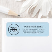 Elegant Business Logo Return Address Etiket (Insitu)
