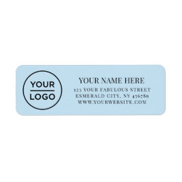 Elegant Business Logo Return Address Etiket