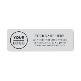 Elegant Business Logo Return Address Etiket