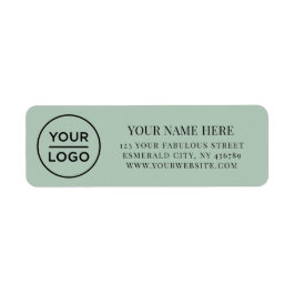 Elegant Business Logo Return Address Etiket