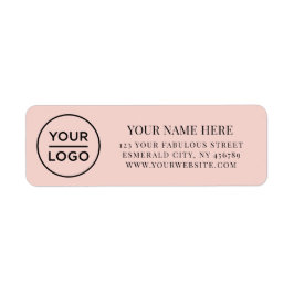 Elegant Business Logo Return Address Etiket