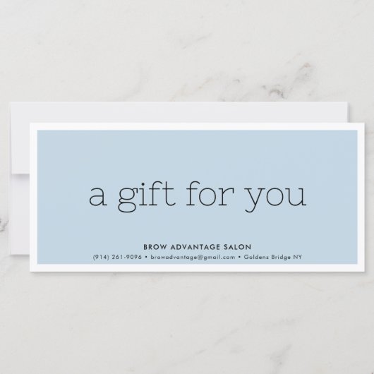 ELEGANT business spa kapper nagels bruin blauw (Achterkant)