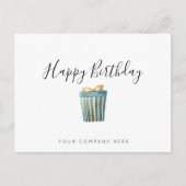 Elegant Business Waterverf Cadeau Birthday Briefkaart (Voorkant)