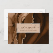 Elegant Business We hebben Gold Gemstone verplaats Briefkaart (Voorkant / Achterkant)