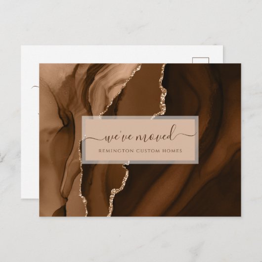 Elegant Business We hebben Gold Gemstone verplaats Briefkaart (Voorkant / Achterkant)