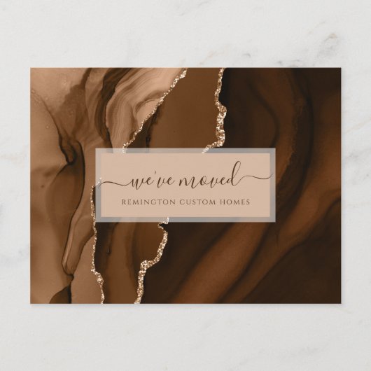 Elegant Business We hebben Gold Gemstone verplaats Briefkaart (Voorkant)