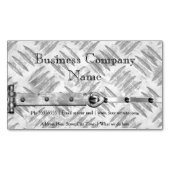 Elegant Business Zilver Metalen Studs Latch look 3 Visitekaartje Magneet (Voorkant)