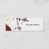 Elegant BusinessCard Mini Visitekaartje (Achterkant)