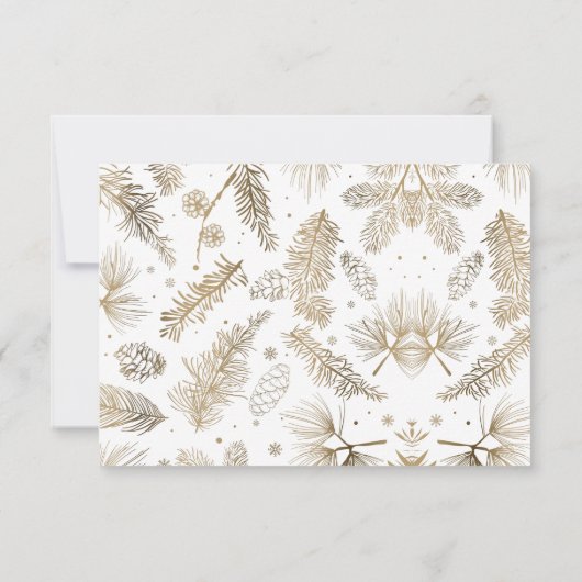 Elegant Bussines - Uitnodiging voor Kerstmis (Achterkant)