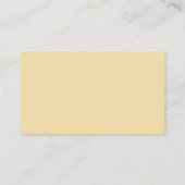 Elegant Butter Yellow Minimalist Wedding Qr Code Informatiekaartje (Achterkant)