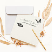 Elegant Butterflies Aesthetician Appointment Card Notitiekaartje