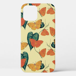 Elegant Butterflies en Leaves Pattern Case-Mate iPhone Case