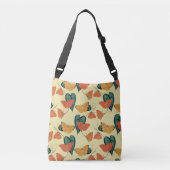 Elegant  Butterflies en Leaves Pattern | Crossbody Tas (Voorkant)