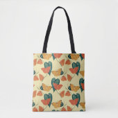 Elegant Butterflies en Leaves Pattern | Tote Bag (Voorkant)