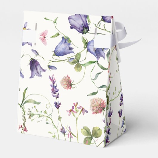 Elegant Butterflies Flowers Vrijgezellenfeest Bedankdoosjes (Achterkant)