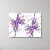 Elegant Butterflies Fractal Wrapped Canvas (Voorkant)